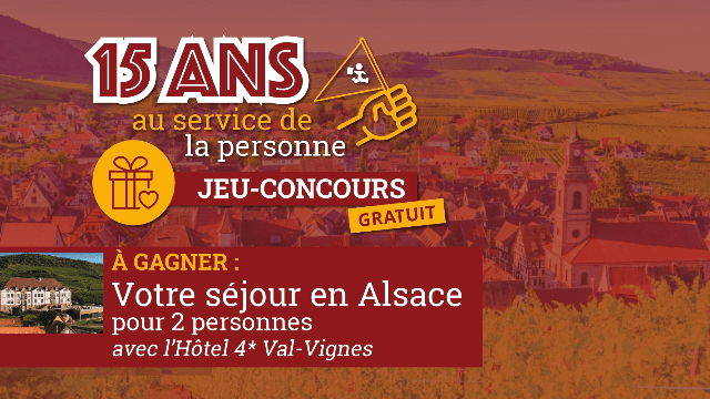 Plus que 7 jours pour tenter de gagner votre séjour en Alsace pour 2 personnes !